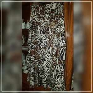 Safari Ruffled/Layered Skirt